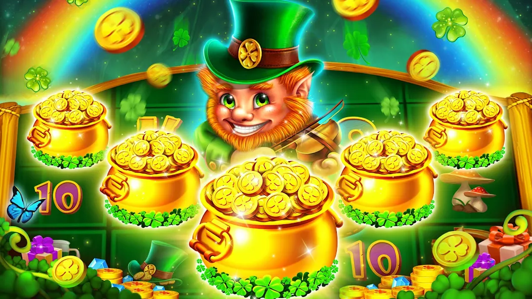 Gráfico de oferta de bônus com moedas e luzes brilhantes, em tons de verde e dourado da marca, para Blackjack Friv 2017